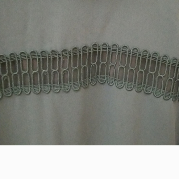 Prose & Poetry Marcel Feminine Cutout Long Sleeve Ruffle Mini Sage Dress Size M. - Picture 8 of 10